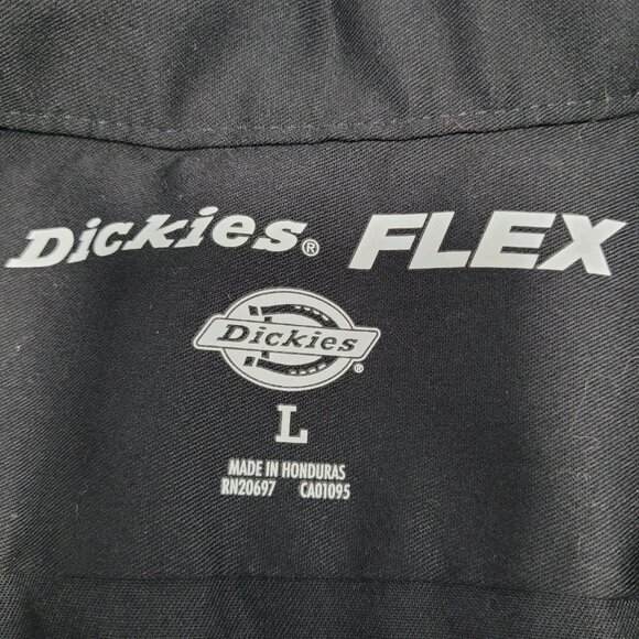 Jim Beam Black Dickies Flex Embroidered Logos Button Up Shirt Large L - Picture 3 of 12